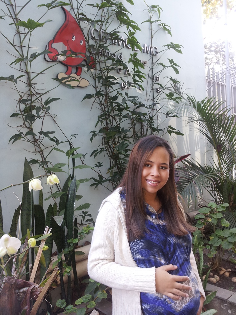 Ana Paula está no 7º mês de gestação. 