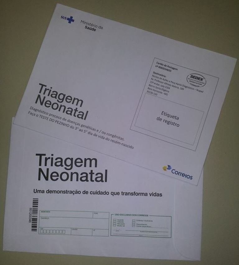 Os envelopes padronizados fazem parte de projeto piloto do Ministério da Saúde. 