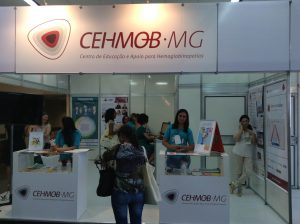 Espaço Cehmob-MG no VII Simpósio Brasileiro de Doença Falciforme. (Acervo Cehmob)