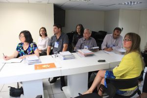 Especialistas internacionais durante visita técnica. Foto: Bruna Carvalho.
