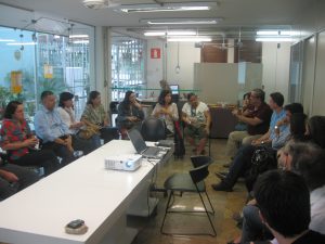 Reunião da equipe do Projeto Atenção Especializada no Cehmob-MG – Maio/2013.