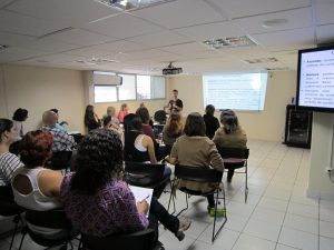 Turma da tarde durante curso no dia 11. Foto: Monique Bertoldo.