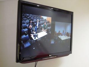 Videoconferência reuniu Nupad, Hemominas e CDC. Acervo Nupad.