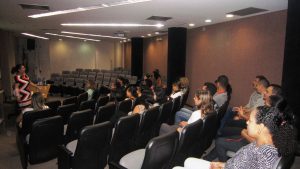 Michelle Alves fala dos cuidados com a alimentação. Foto: Rafaella Arruda.