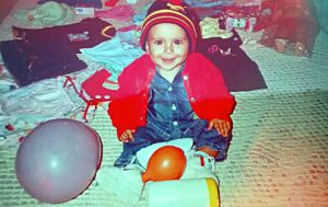 Albert na infância. Arquivo pessoal.