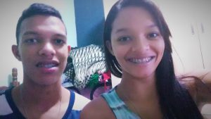 Lucas e Larissa. Arquivo pessoal.