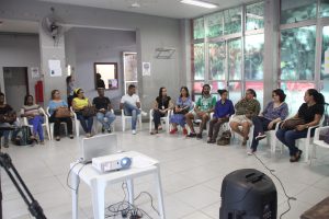Roda de conversa reuniu público no DA de Medicina da UFMG. Foto: Carol Morena. 