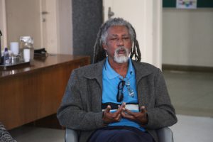 Marcos Cardoso foi o convidado da primeira oficina de formação do GT Racismo Institucional. Foto: Carol Morena. 